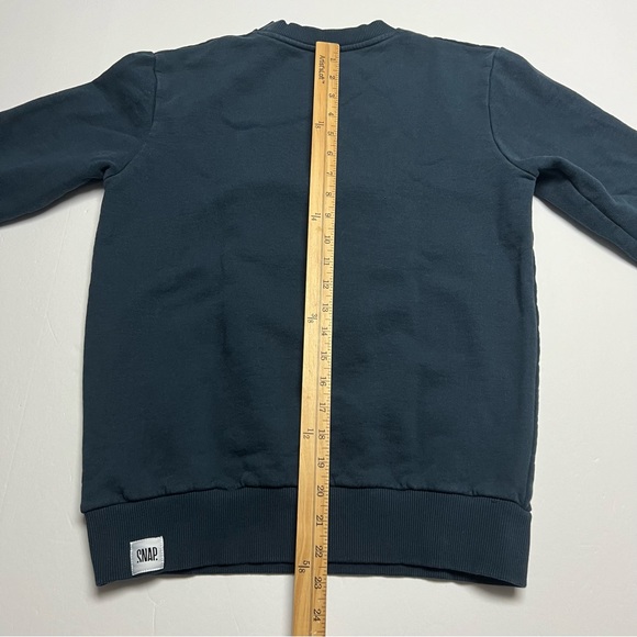 SNAP Climbing x Craven Sweater In Navy Relaxed Fit Organic Cotton Size: Small - Picture 10 of 11